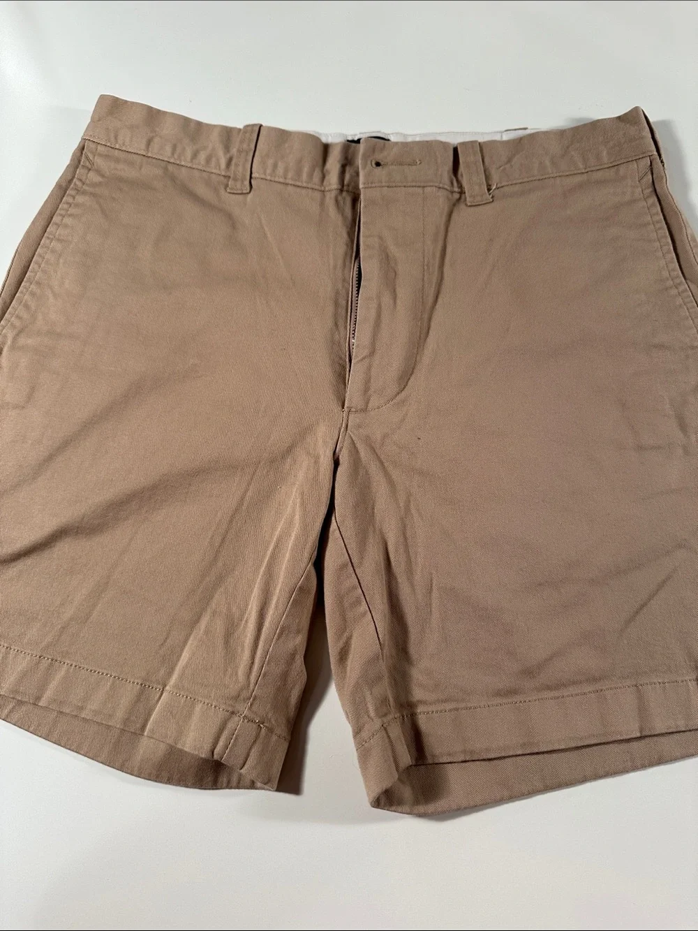 J. Crew Men's Khaki Straight Flat-Front Shorts